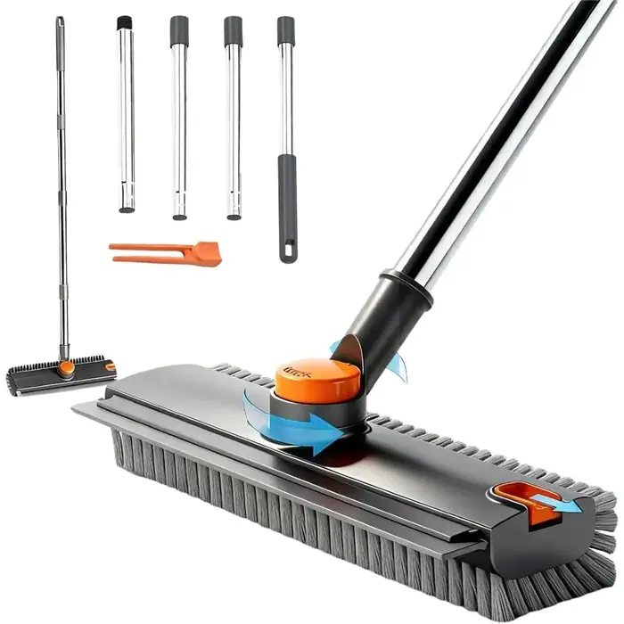 Brosse de nettoyage de sol avec long manche