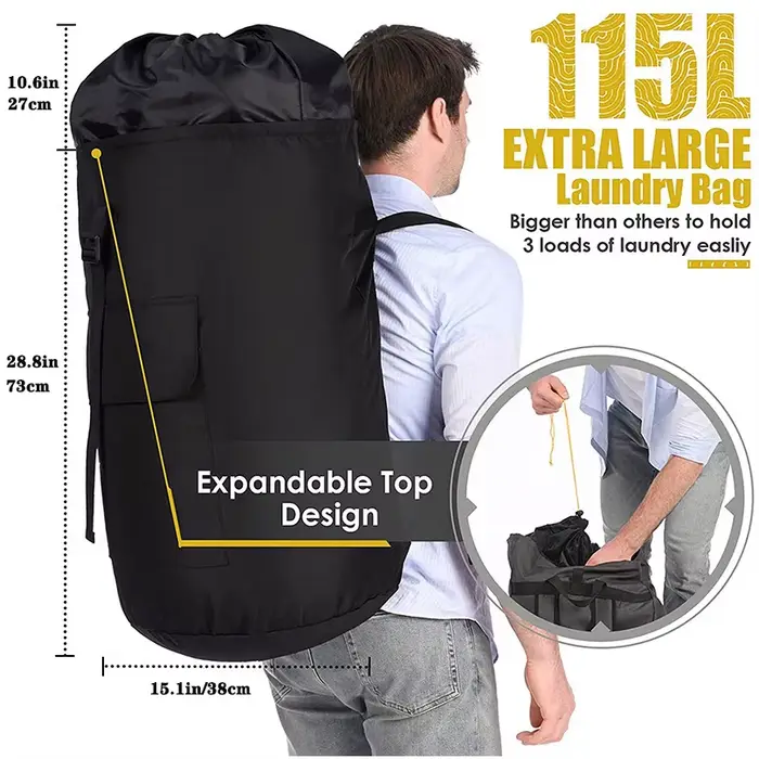 Sac à linge réglable et extensible