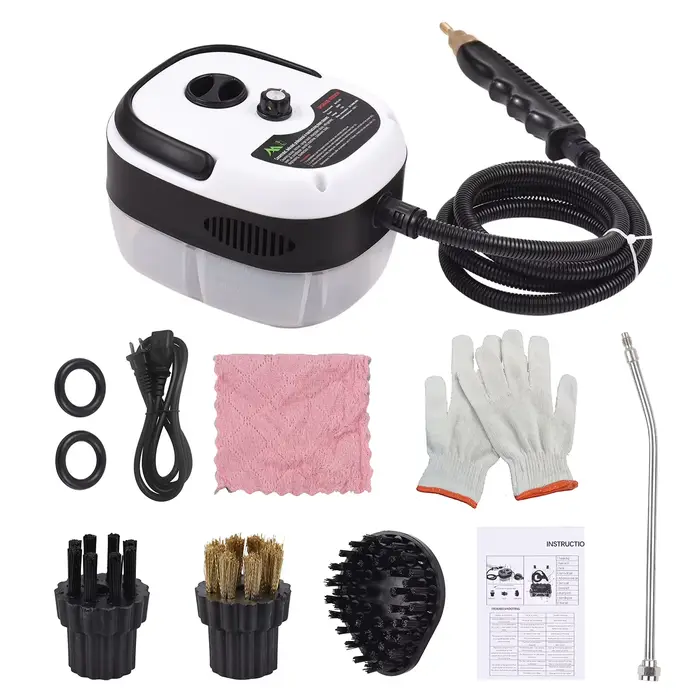 Nettoyeur vapeur haute pression portable 3500W à haute température, réglage 6 vitesses, multifonctio