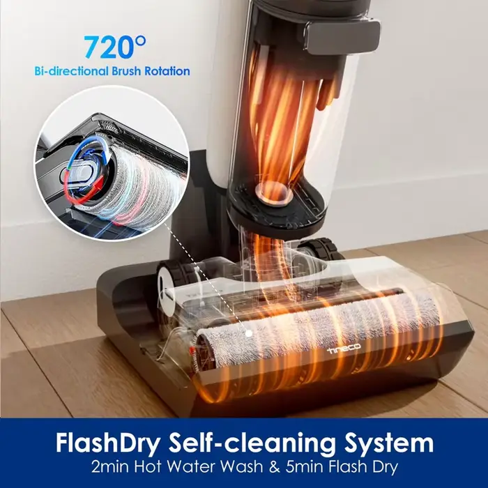 Tineco Floor One S7 FlashDry aspirateur sec et humide accessoires de laveuse rouleau de brosse et filtre HEPA pièces de rechange