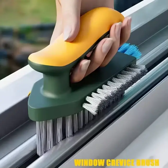 Brosse de nettoyage 4-en-1 en forme de V pour les interstices