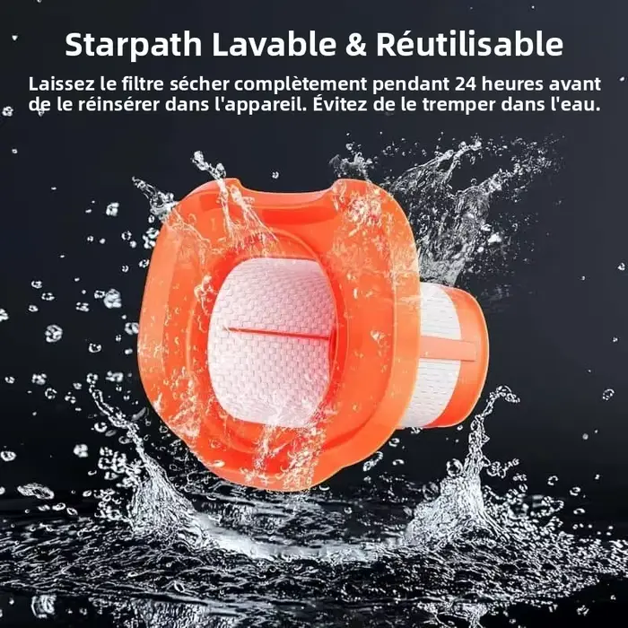 Lot de 6 filtres pour aspirateur à main HHVKF10