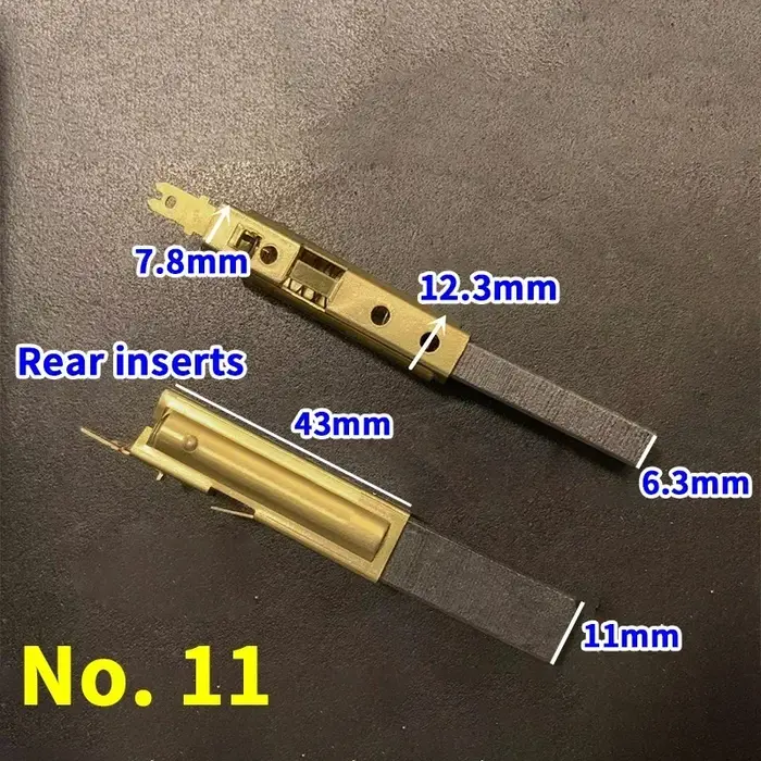 Extracteur d'aspirateur avec brosse en carbone, machine d'aspiration, moteur 6x8, boîtier en cuivre, support de brosse en carbone, 6.3x11, 6.5x11, 6.3x9.5