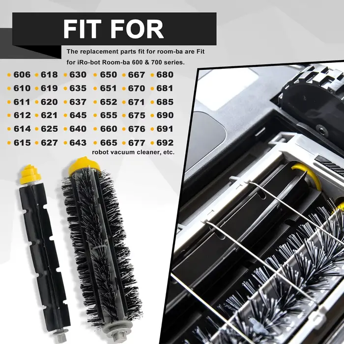 Rouleau de brosse principale de rechange pour aspirateur iRobot Roomba