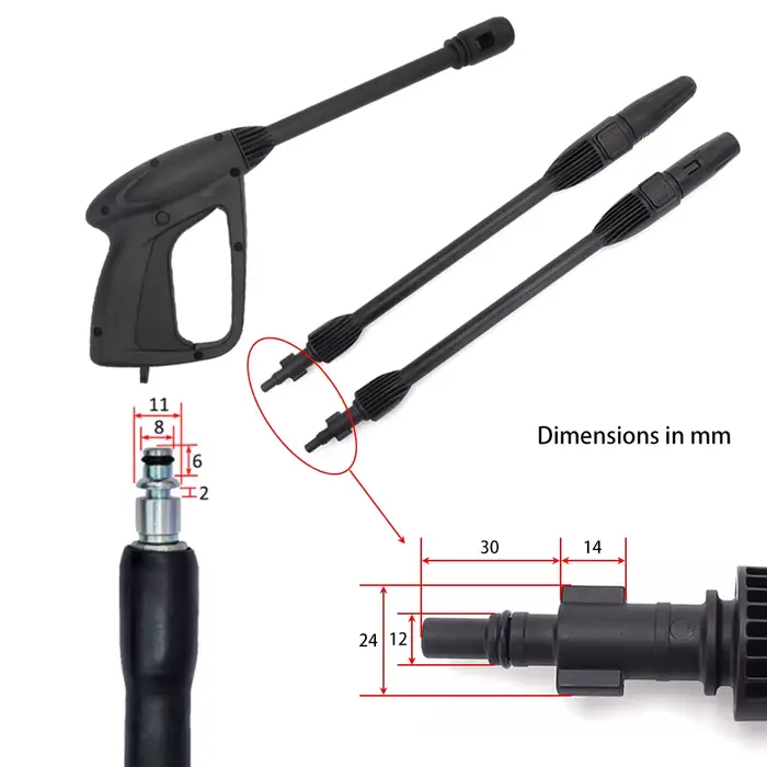 Nettoyeur haute pression pistolet de pulvérisation Jet Lance buse voiture laveuse Jet