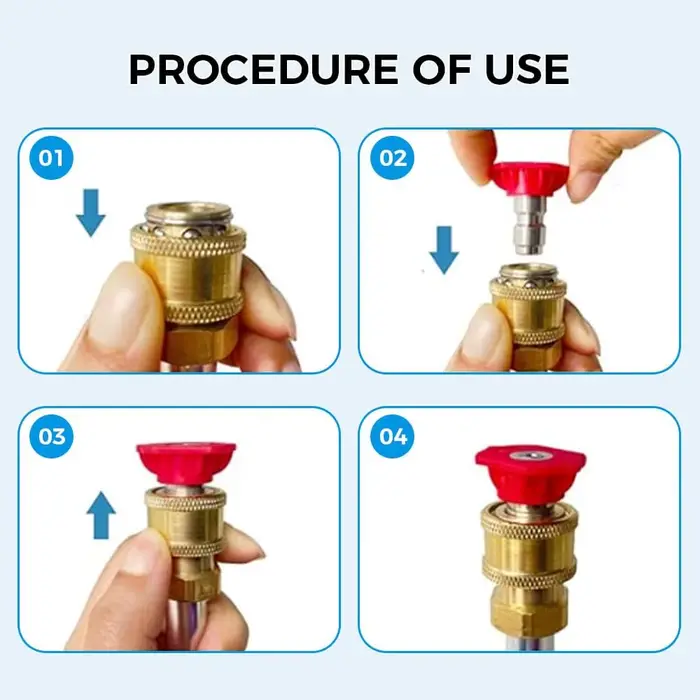 Nettoyeur haute pression avec buses de pulvérisation pour tuyaux de jardin : pistolet de lavage