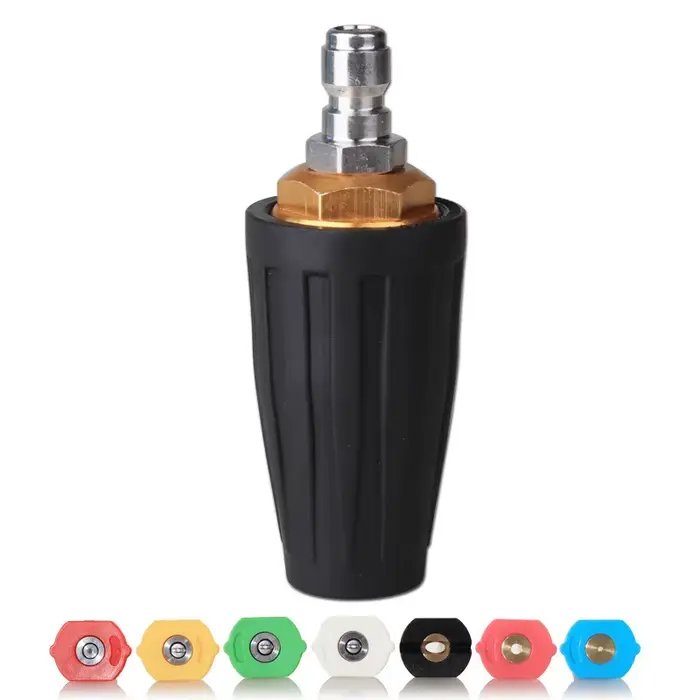 Buse turbo pour nettoyeur haute pression 360° ° Rotatif avec connecteur rapide 1/4'' et valve en céramique 3600 PSI 025