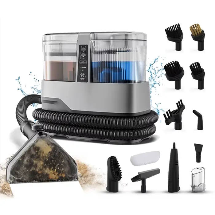 OMESER 13IN1 Machine de nettoyage de tapis à vapeur 1800W 17KPa aspiration puissante invite vocale n