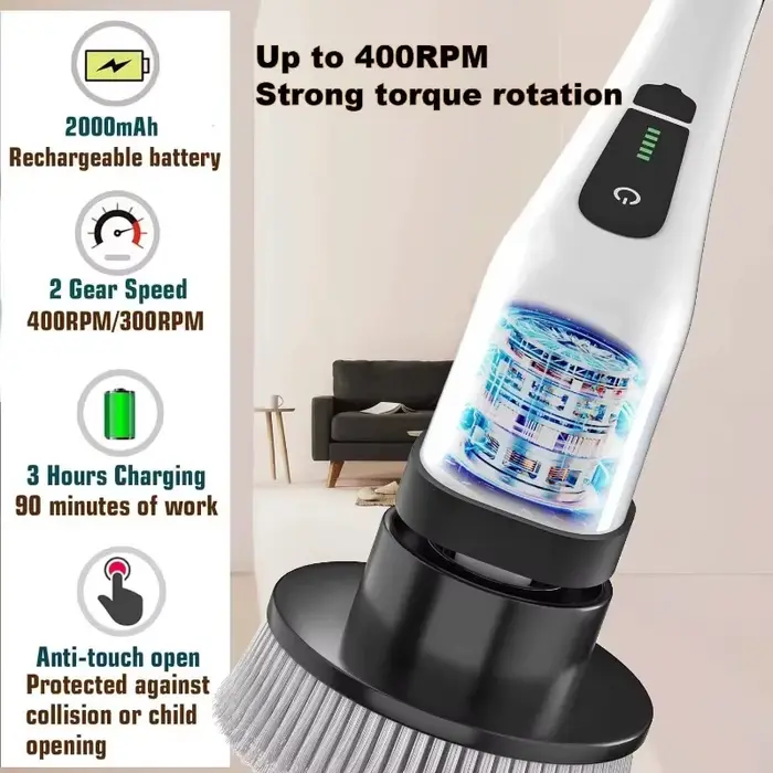 Nettoyeur électrique sans fil pour cuisine