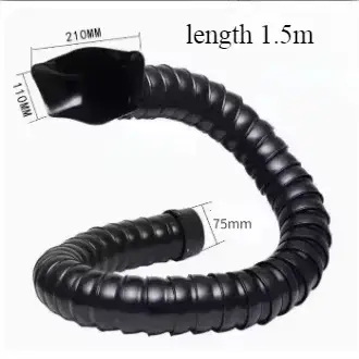 Tuyau de ventilateur d'échappement de fumée Flexible