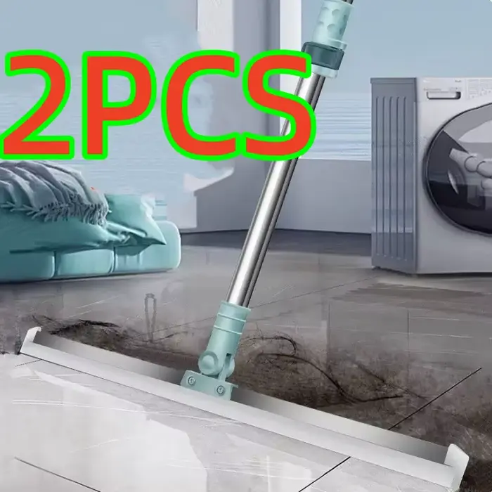 Lot de 2 balais en silicone de 50 cm, serpillière en silicone pour usage domestique, balai magique à
