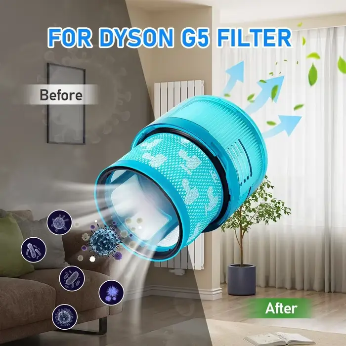 Filtres de remplacement durables pour aspirateur Dyson Gen5 Detect/Gen5 Outsize Fluffy