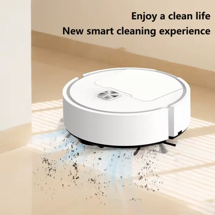 Mini robot de nettoyage intelligent silencieux trois-en-un multifonctionnel aspirateur balayeuse serpillière brosse 2025