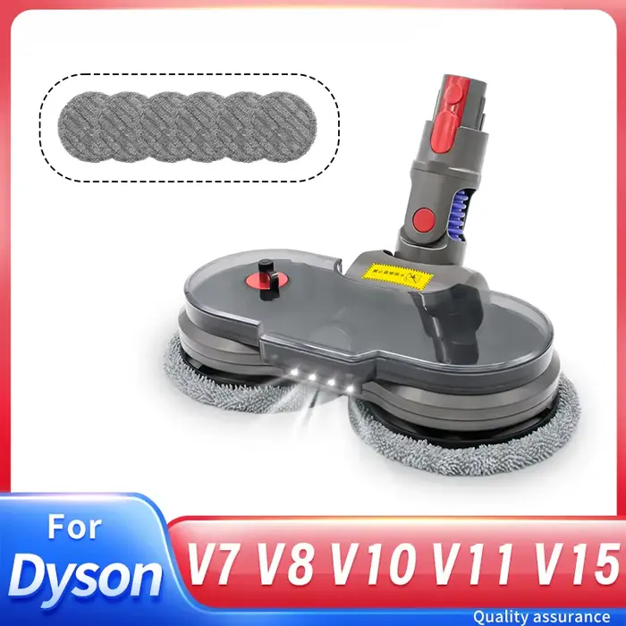 Pour Dyson V7 V8 V10 V11 V15 aspirateur vadrouille fixation avec réservoir d'eau amovible électrique tête de nettoyage humide et sec