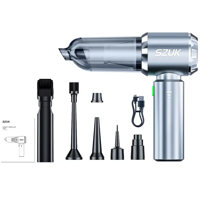Aspirateur de voiture SZUK 180000 Machine de nettoyage portative sans fil PA pour clavier, Mini nett