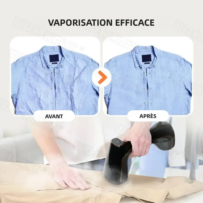 NOUVEAU Fer à vapeur portatif 1780W, générateur de vapeur chaude 320ML, défroisseur portable pour vêtements, idéal pour la maison et les voyages.