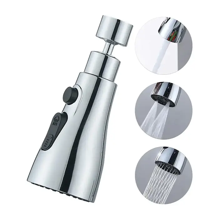 Rallonge de robinet de cuisine 3 en 1 universelle 360 °