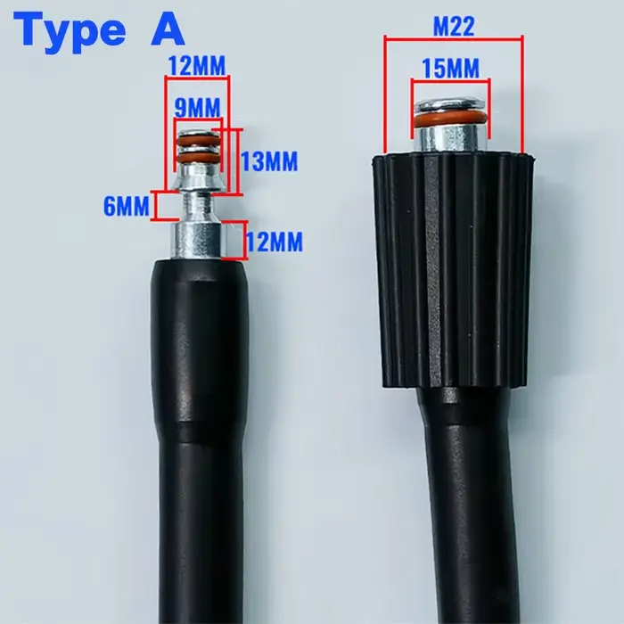 Tuyau de pistolet pour Lance de lavage pour adaptateur d'outils Parkside/connecteur de buses de prêt tuyau rapide Lance de pistolet de lavage à haute pression