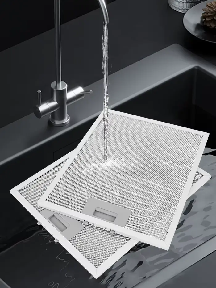 2 pièces Filtre à mailles métalliques en aluminium 320x260mm pour hotte de cuisine