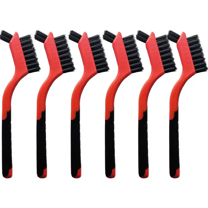 BSEVB-BBQ Brosse de nettoyage en nylon, poils non abrasifs pour surfaces délicates et tâches quotidi