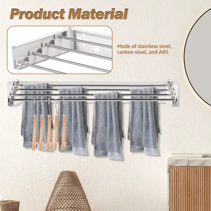 Étendoir à linge en acier inoxydable