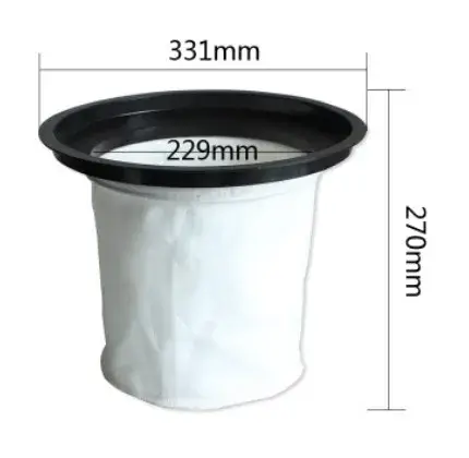 Sac à poussière pour aspirateur industriel Jieba, accessoires de pièces de gril, 15L, 30L, 60L, 70L, 80L, 90L