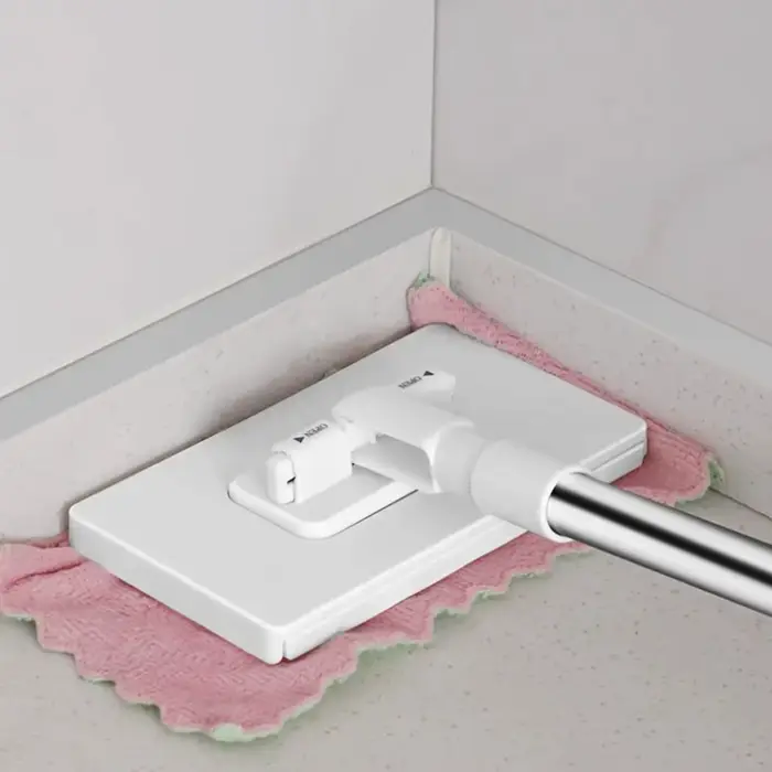 Nouveau avec 3 chiffons réutilisables Serpillère mains libres 360 ° Clip de fixation automatique pour serpillière à