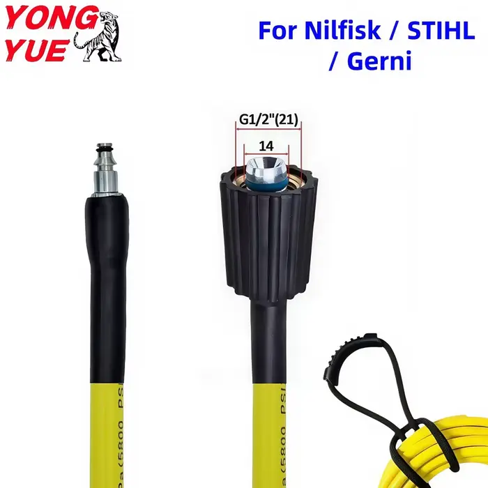 Tuyau de nettoyage haute pression 10-20m pour lave-auto