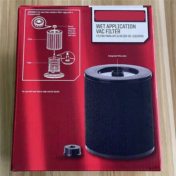 Filtre à mousse pour aspirateur