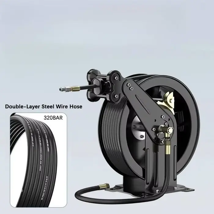Nettoyeur haute pression rétractable pour tuyau de 25M