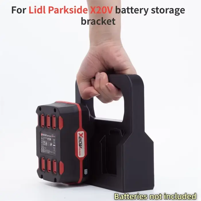 Support de rangement pour batterie, support de rangement pour batterie Lidl Parkside X20V, avec 4 co