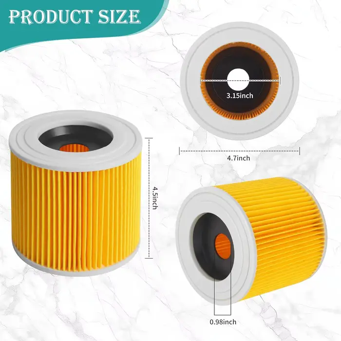Sacs d'aspirateur + filtres à poussière pour Karcher WD2 MV2 WD 2.200 A2004 A2054