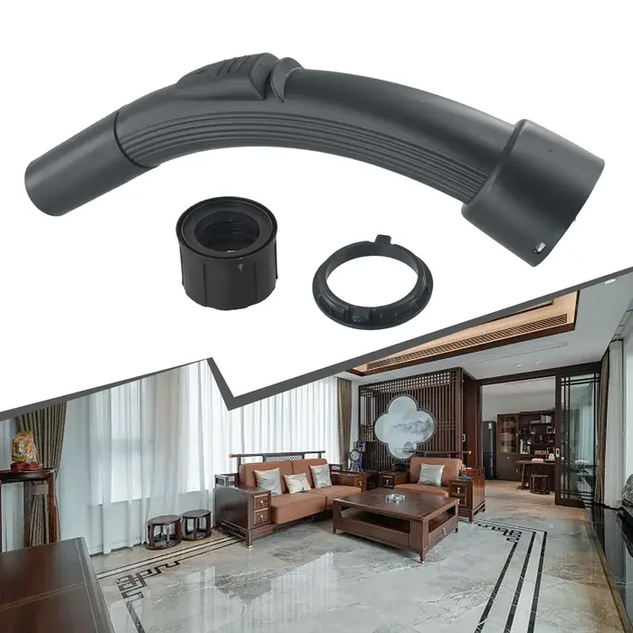 Nettoyez sans effort chaque coin et recoin avec la baguette d'aspirateur Black Spare, avec poignée courbée et extrémité de tuyau courbée de 32 mm pour Hoover.