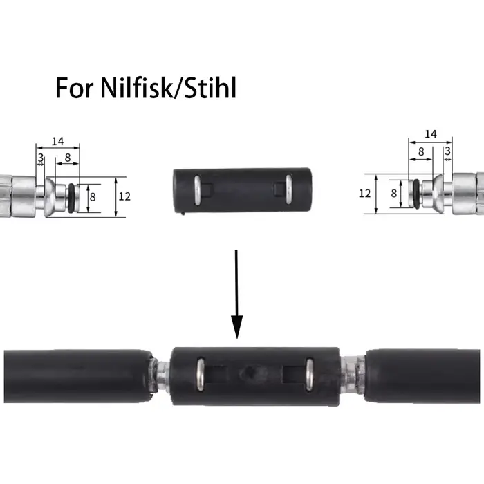 Connecteur d'extension de tuyau haute pression, tuyau à raccord rapide pour accessoires Karcher K2 K