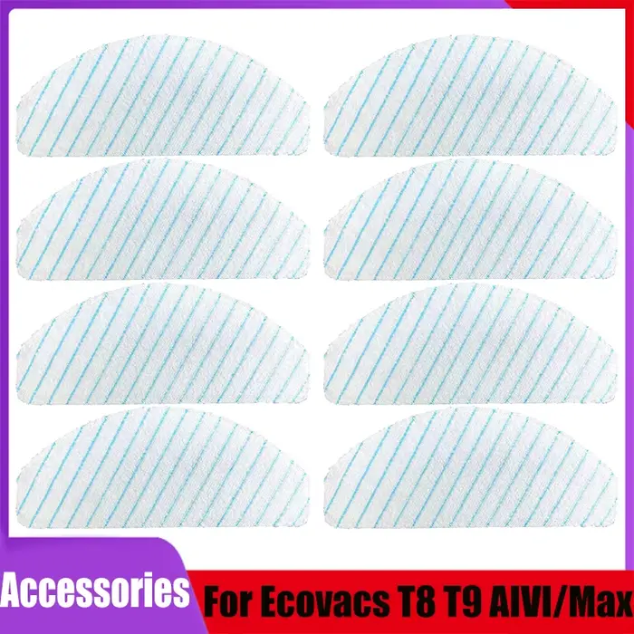 Serpillière en microcarence pour ECOVACS DEEBOT OZMO T8 / T8 +/ T8 AIVI/ N8/ N8 Pro/ N8 Pro + Robot Aspirateur