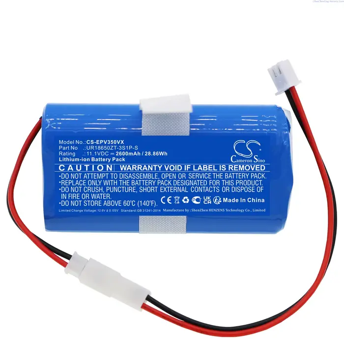 Batterie d'aspirateur 11.1V 2600mAh UR18650ZT-3S1P-S pour Electropan Ilife V3S + outil