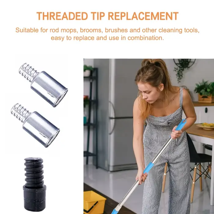 Adaptateur de balai avec poteaux d'extension filetés