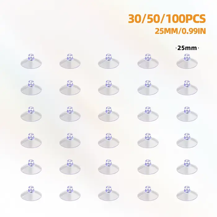 30/50/100 pièces ventouse transparente aspirateur puissant avec trous ventouses mur cuisine salle de