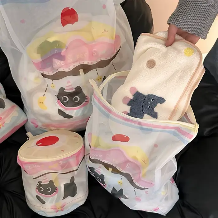 Sac à linge chat dessin animé sacs
