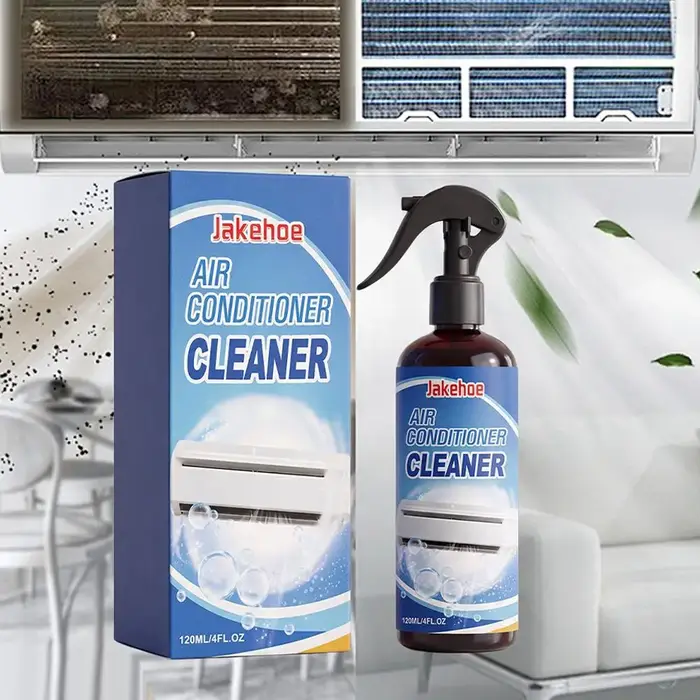 Nettoyant Désodorisant pour Climatiseur, Nettoyant pour Radiateurs et Ventilateurs, Mousse Nettoyante pour Bobines, Spray Nettoyant pour Climatiseur Domestique