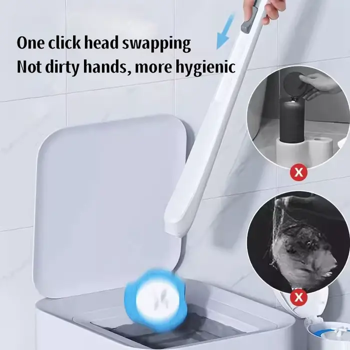Disposable Toilet Brush Cleaner Bathroom Cleaning