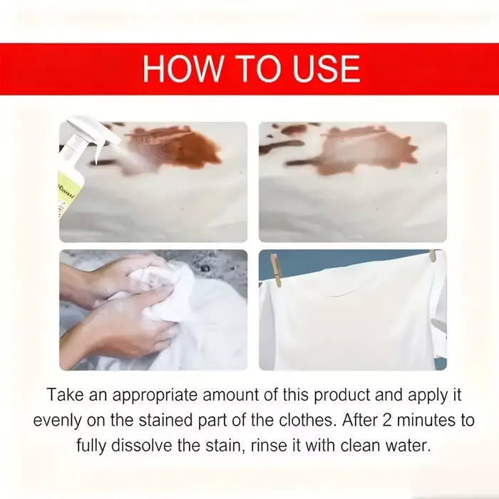 Dissolvant de taches pour vêtements
