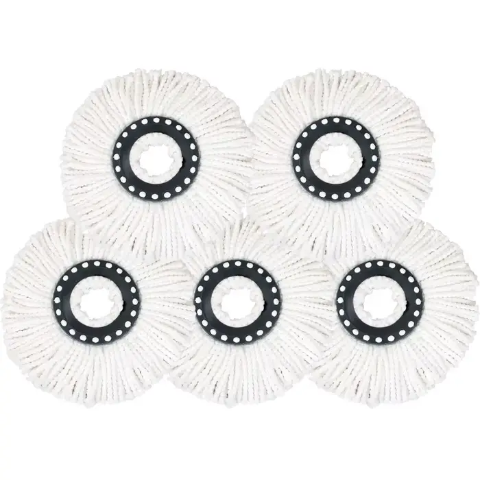 Tête de Vadrouille Ronde Universelle Rotative en Microfibres de 16mm