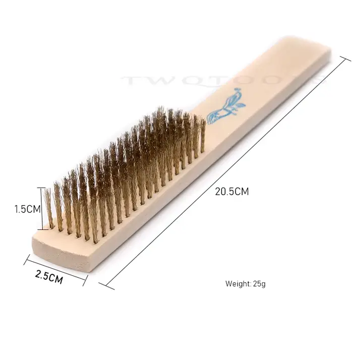 Brosse en laiton pour métal et bois