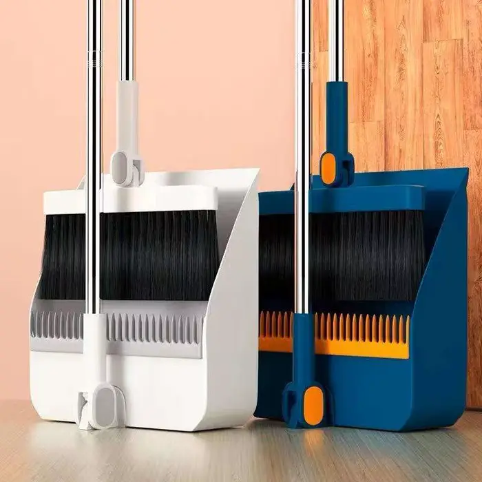 Nouveau ensemble de balais ménagers avec combinaison de pelle à poussière-balai de balayage pliant