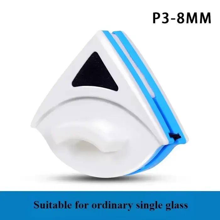 Nettoyeur de vitres magnétique double face - Outil de nettoyage de vitres avec un chiffon d'essuyage