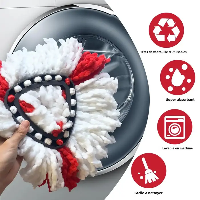 Vadrouille en microfibre pour Vileda Turbo 2 en 1