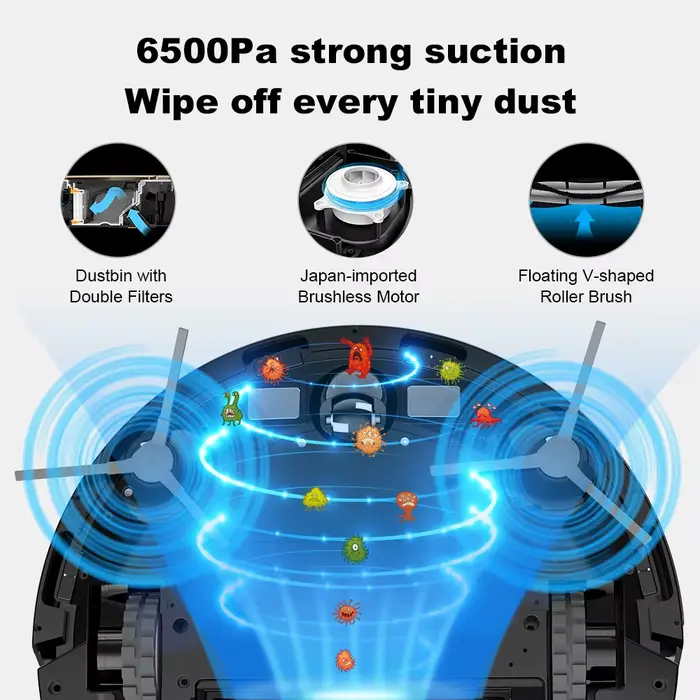 (Code Promo:AEAE10) Aspirateur robot hybride Liectroux