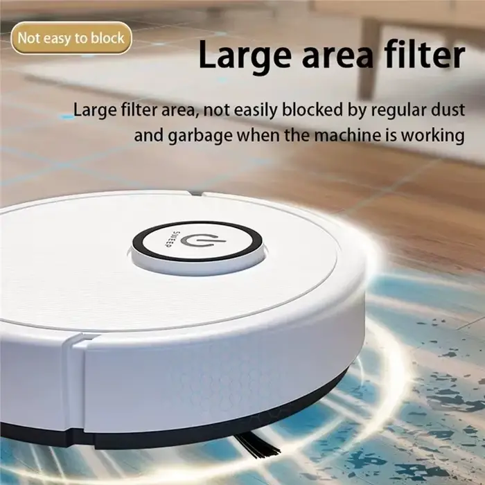 A98I-Smart Robot aspirateur 3 en 1 vadrouille Charge automatique forte aspiration 6000Pa pour poils d'animaux sol dur