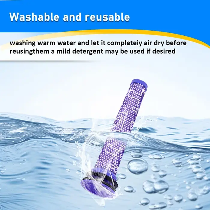 Pré-filtre lavable haute efficacité pour aspirateur Dyson V6 V7 V8 DC58 DC59 DC61 DC62 DC74